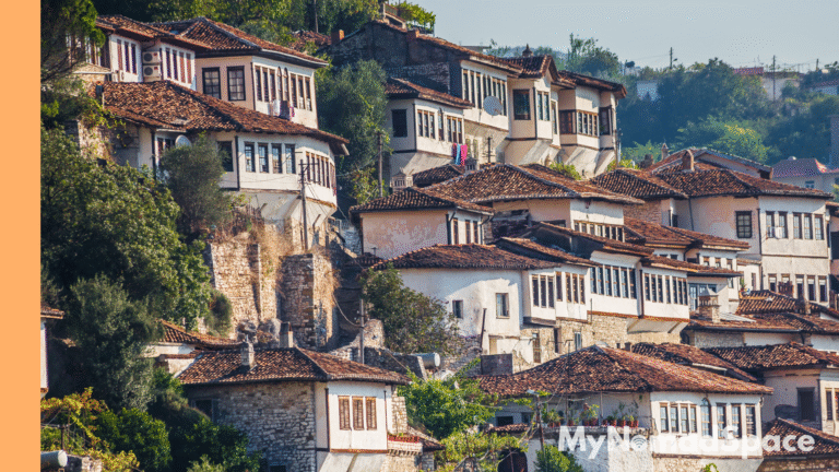 Houses in Berat, Albania
